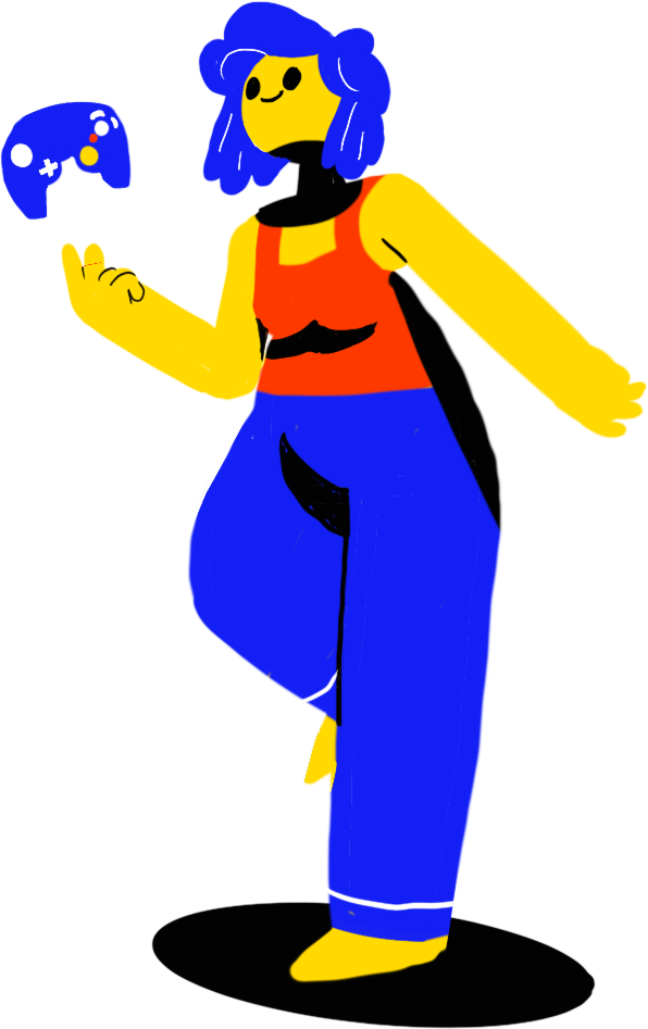 Gaming La Kour player illustration
