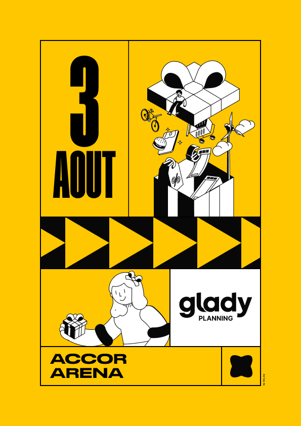 Glady Accor Arena event poster