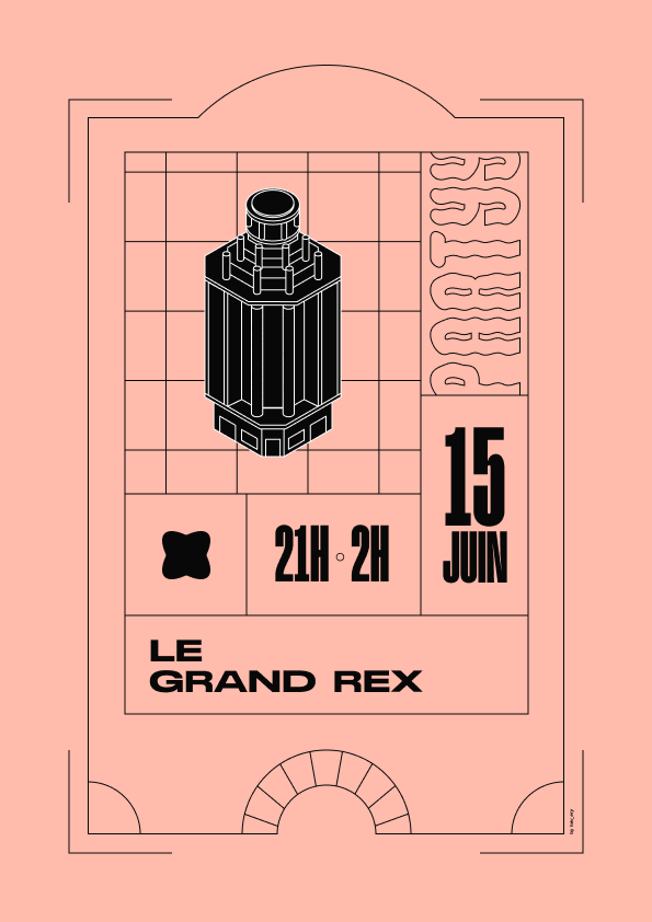 Glady Grand Rex light event poster
